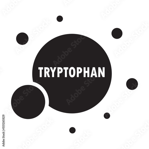 tryptophan amino acid glyph icon