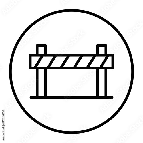 Road Block Vector Icons