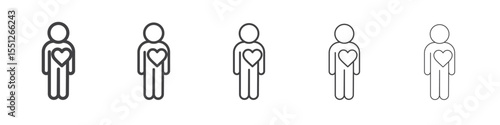Your self care icon outline ilustration vector symbol