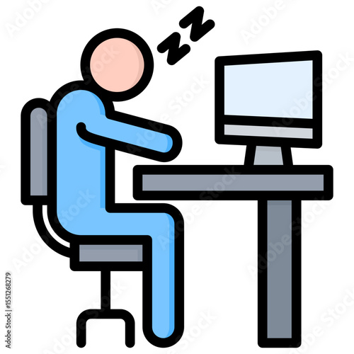 Meeting Fatigue Icon