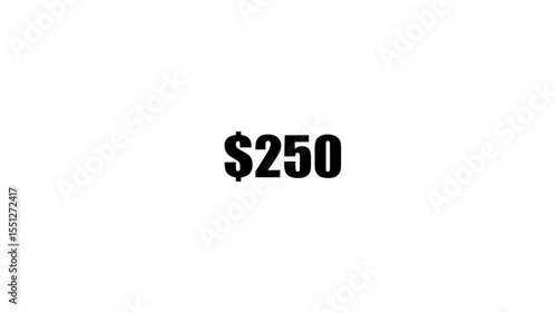 0 Dollar To 500 Dollar Making Animation. 