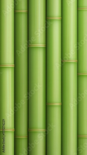 Green Bamboo Stalks Background Texture