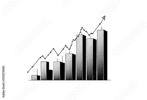 Free Download Financial Growth Upward Trend in Business Performance Illustration - GFXLoad