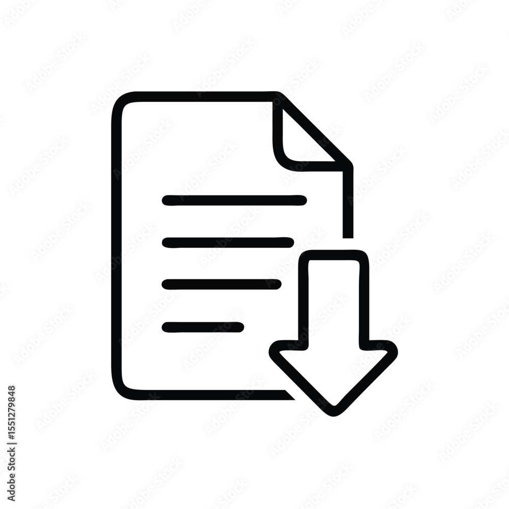 Download document file vector icon illustration graphic design element for web and app usage Download document file vector icon illustration graphic design element for web and app usage