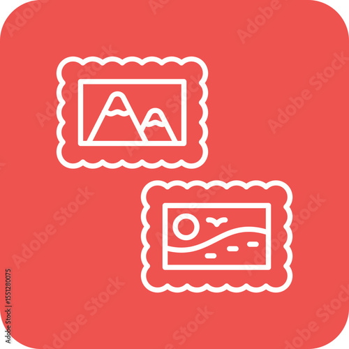 Stamp collecting Icon