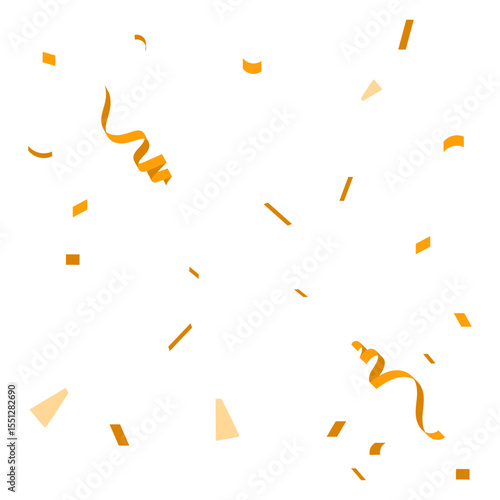 orange confetti background