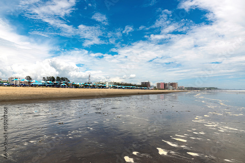 Colorful Umbrellas Along the Seaside of Cox’s Bazar