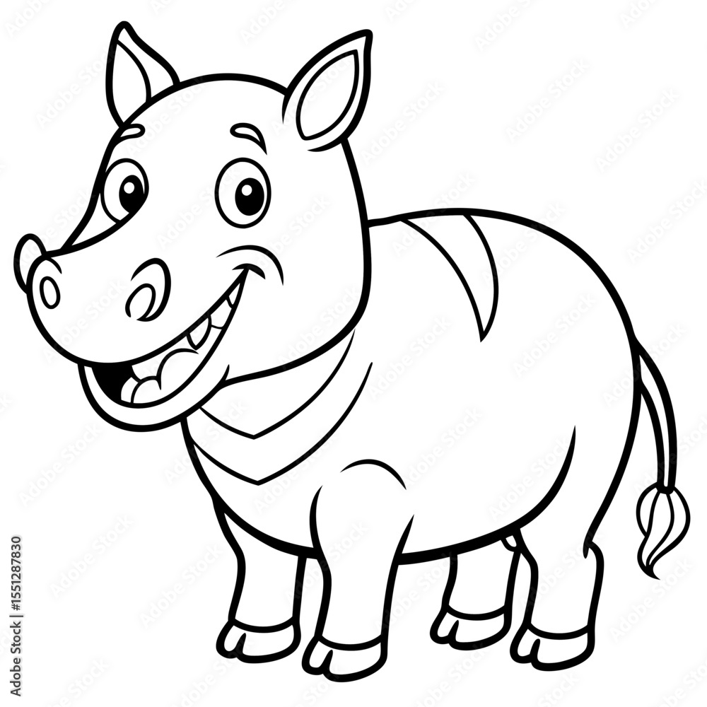 Fototapeta premium animal coloring pages 