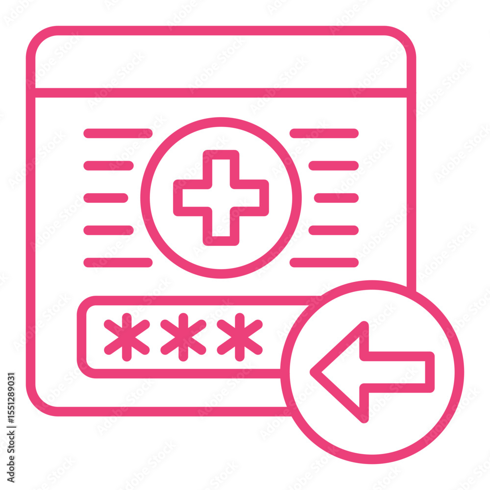 Fototapeta premium Log in Icon