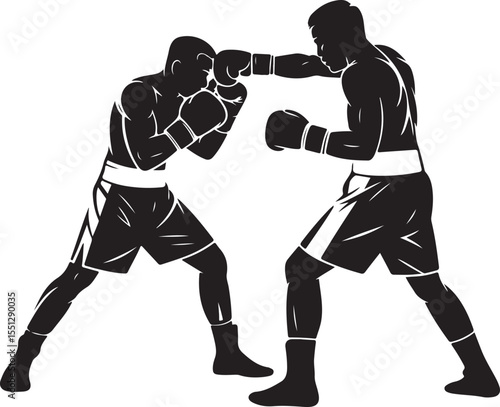 Boxer Throwing a Punch Silhouette

Champion in the Ring Vector Design

Boxer in Fighting Stance Silhouette

Boxing Match Action Silhouette Scene

Gloved Fighter Training Vector Art