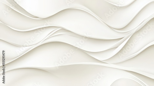 Abstract White Wave Background