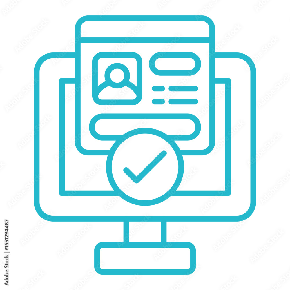 Fototapeta premium Authorization Icon