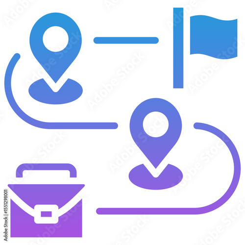 Business Roadmap Icon