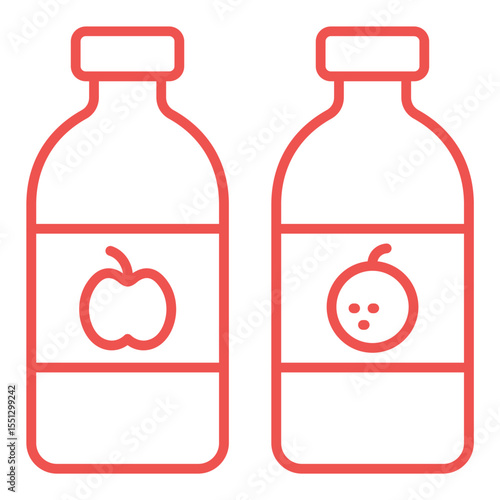 Juice bottles Icon