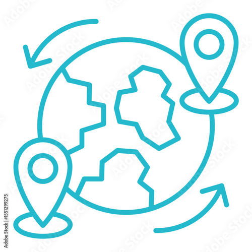 Worldwide travel Icon