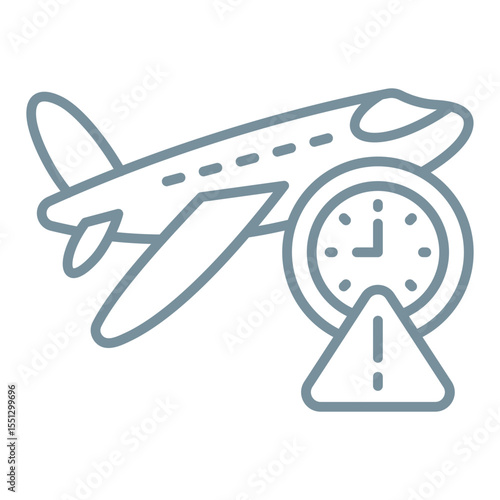 Flight delay Icon