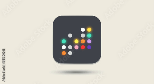 A Colorful data visualization icon.