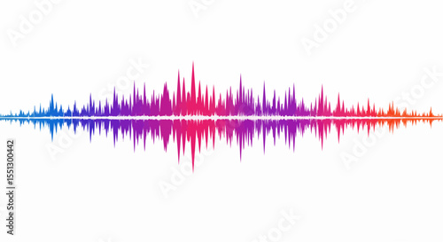 Colorful sound wave visualization.