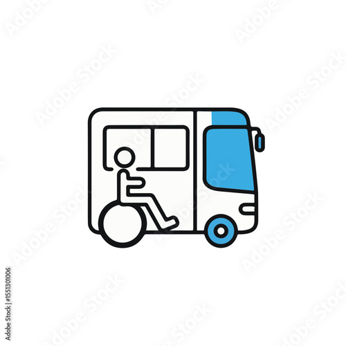 Accessible Transportation Icon.