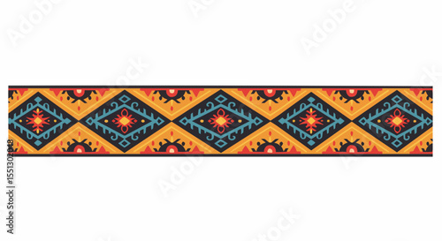Intricate geometric pattern design with repeating diamond shapes.