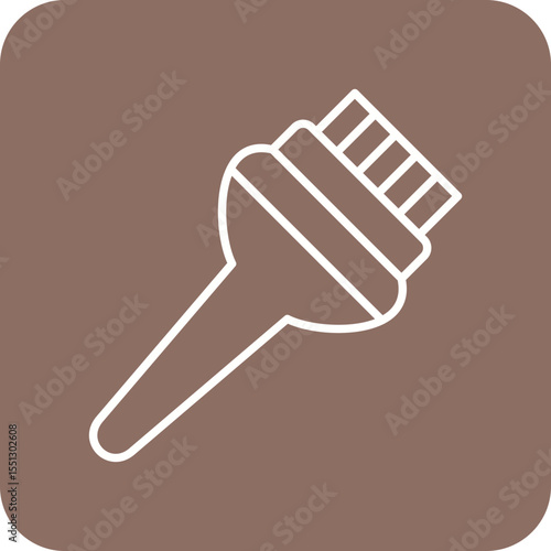 Hair dye brush Icon
