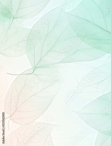Skeleton Leaves, Green Hues, Nature