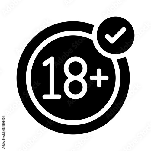 age verified glyph icon