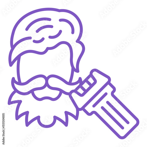 Beard trimming Icon