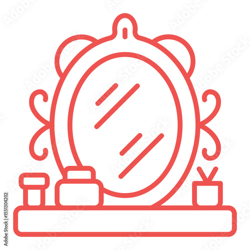 Barber table Icon