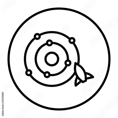 Space Orbit Vector Icons