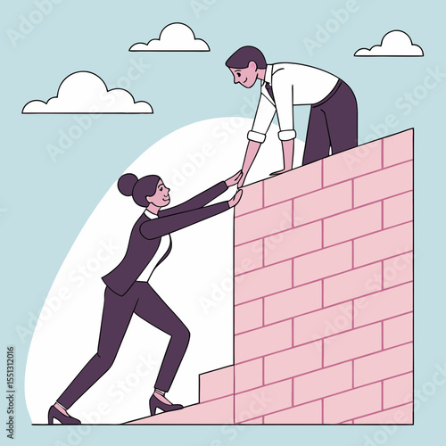 Teamwork over hurdles: collaborative support for professional advancement