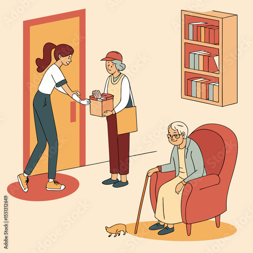 Kindness in action: delivery of essentials to elderly
