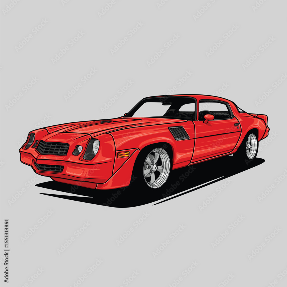 Fototapeta premium Red Camaro Z28