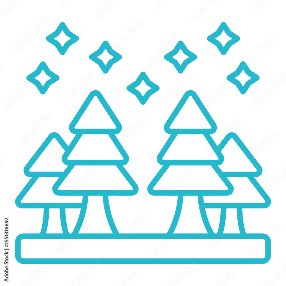 Fototapeta premium Forest Icon