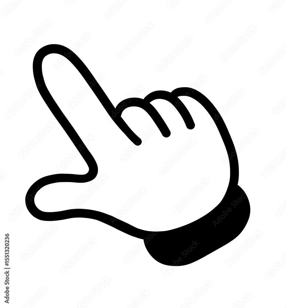 Obraz premium 指さし アイコン 記号 サイン タッチ ワンポイント 