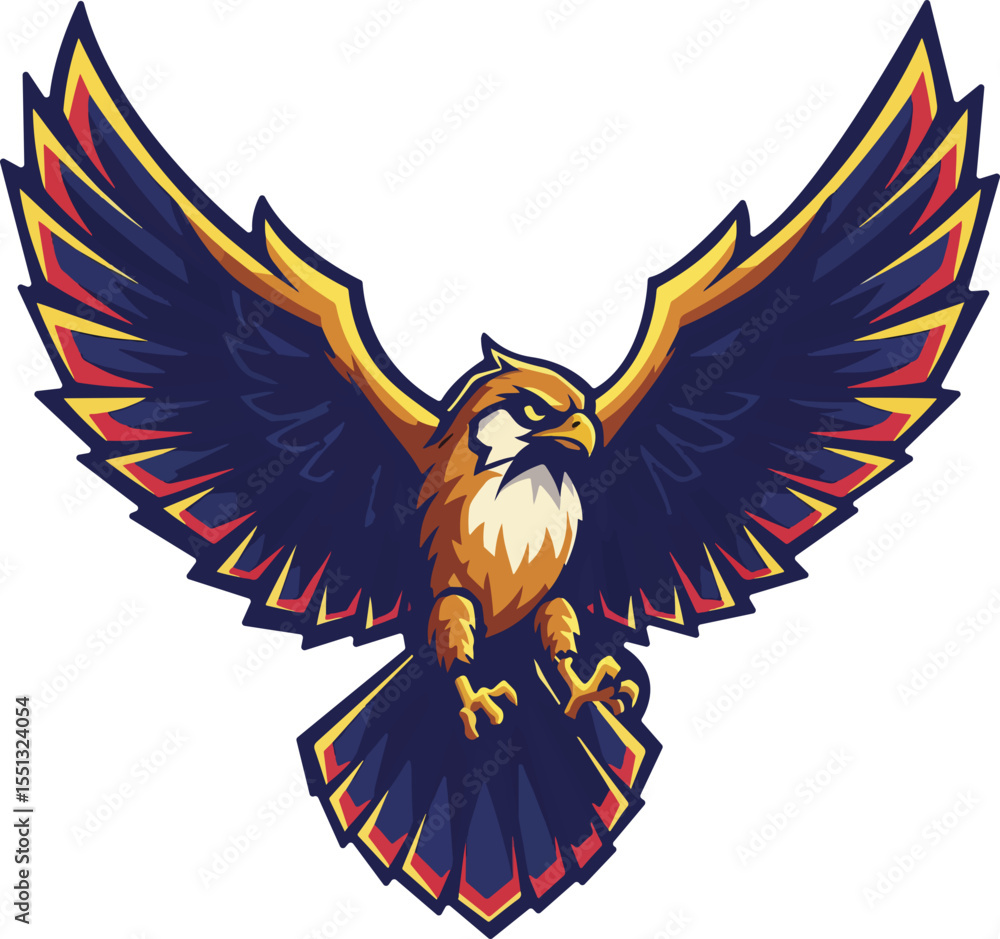 Fototapeta premium eagle with wings