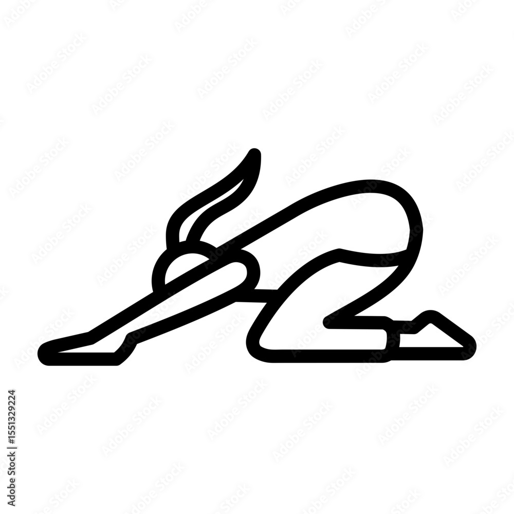 Child'S Pose Icon Child'S Pose Icon