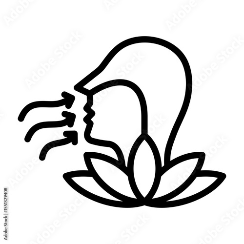 Ujjayi Breath Icon
