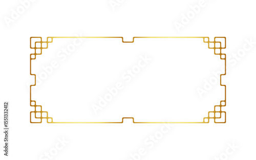 Gradient chinese border ornament