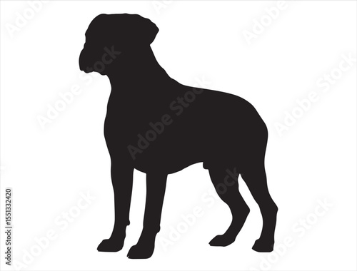 Boston Terrier Dog Silhouette