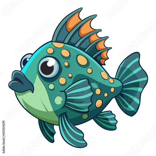 Minimalist Anglerfish Frogfish Graphic for Marine Art