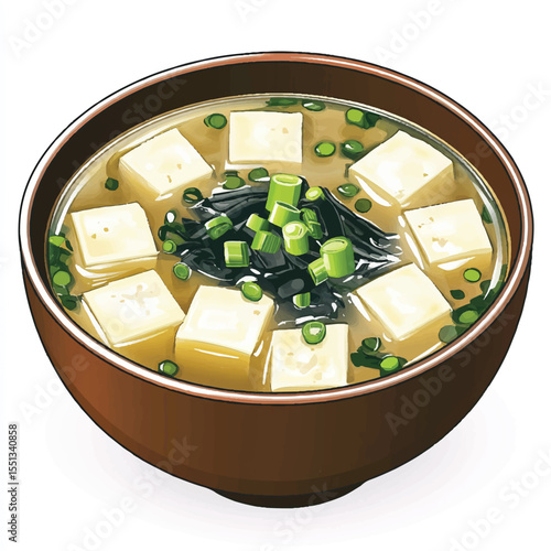 a bowl of miso soup