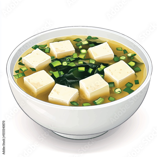 a bowl of miso soup