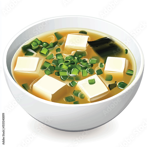a bowl of miso soup