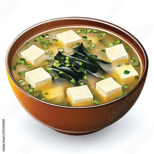 a bowl of miso soup