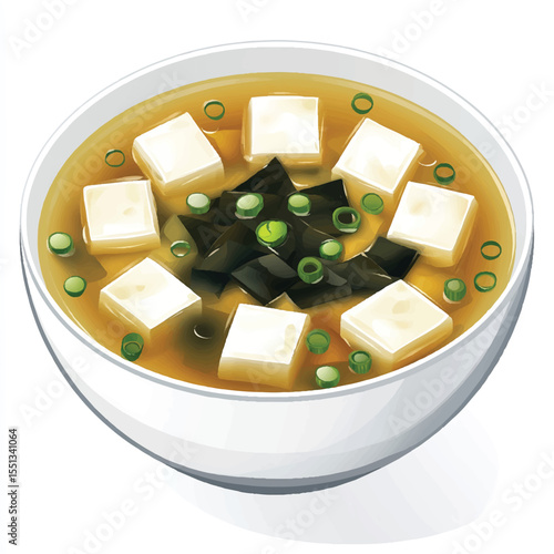 a bowl of miso soup