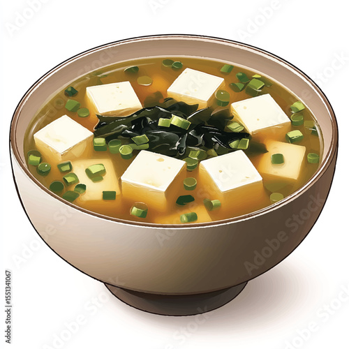 a bowl of miso soup