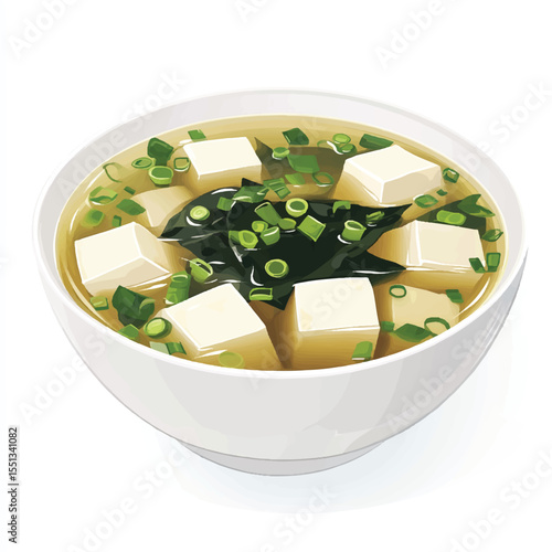 a bowl of miso soup