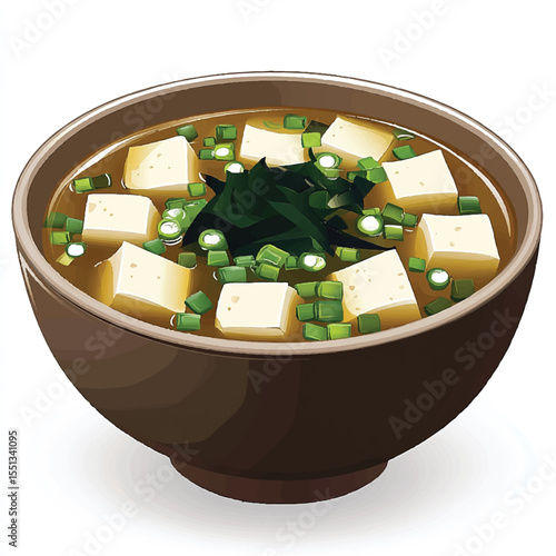 a bowl of miso soup