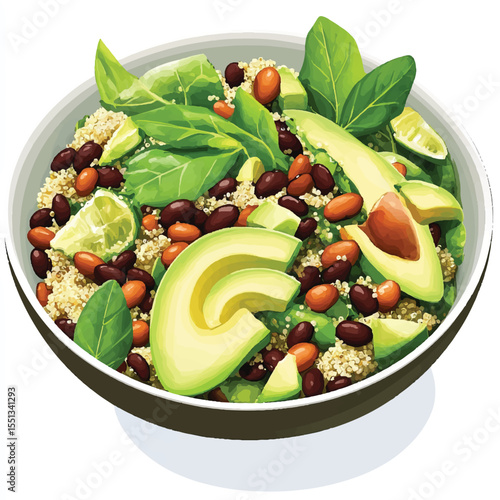 a bowl of quinoa salad